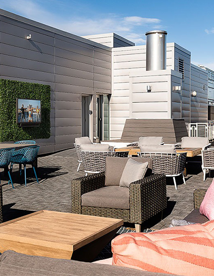 rooftop lounge