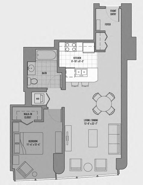 Floor Plan Image of Apartment Apt 1507