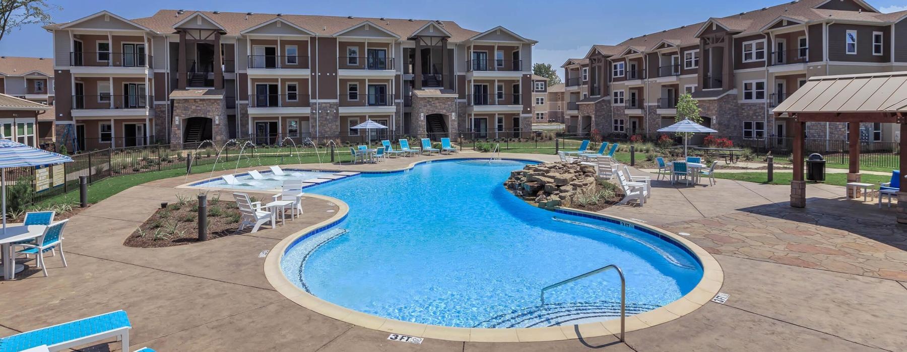 a swimming pool in a backyard