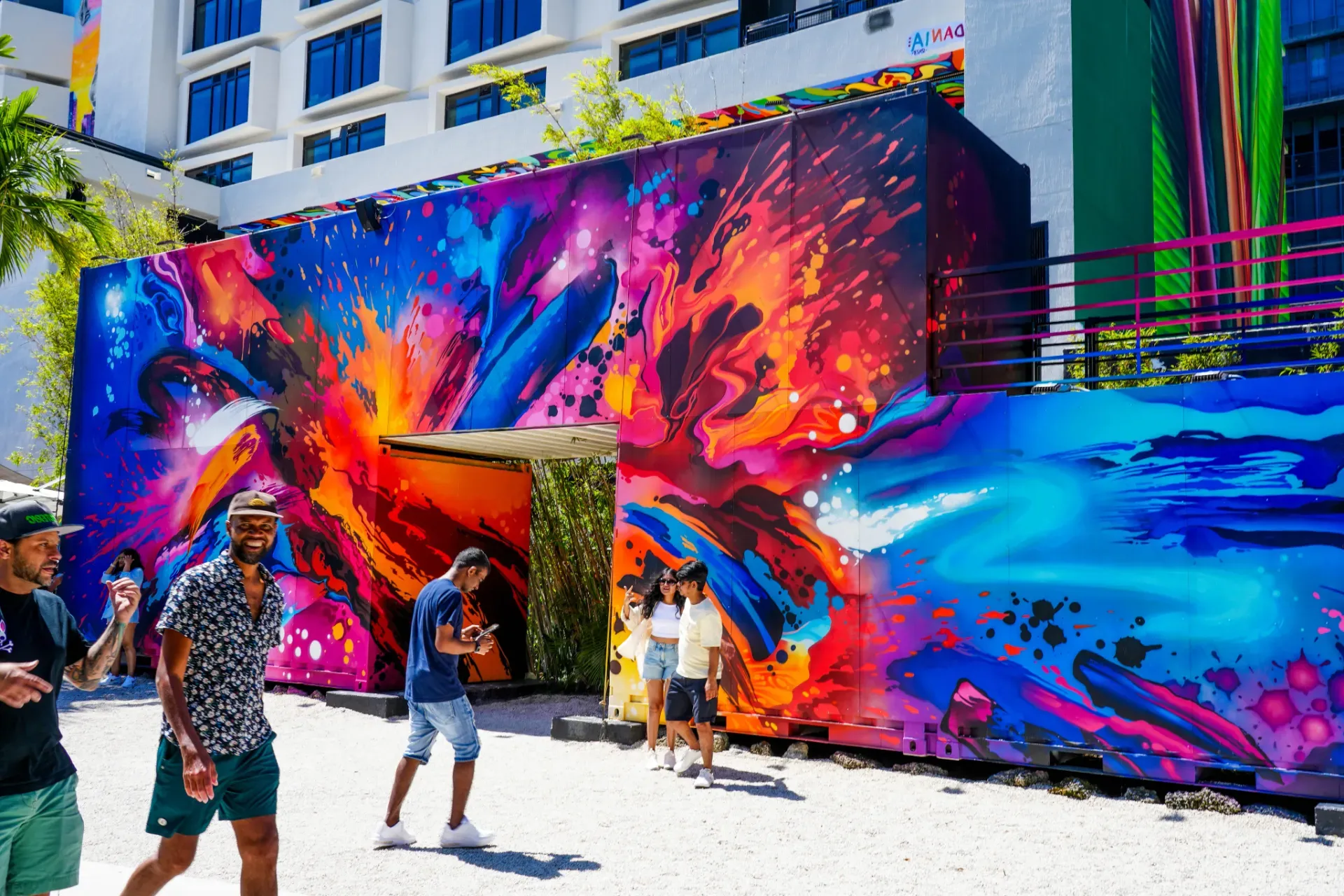 Mural in Wynwood Walls in Miami, FL