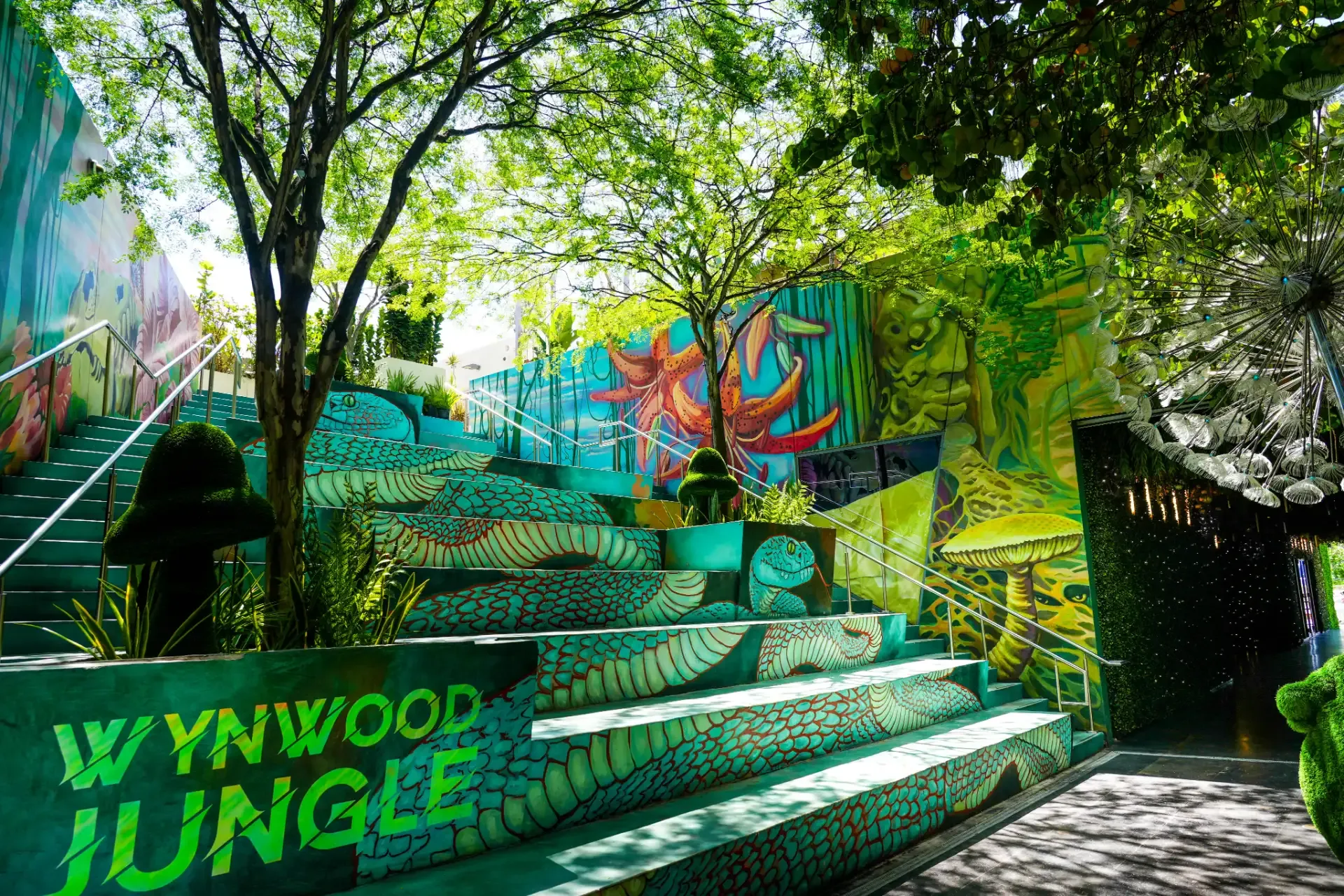 Steps at Wynwood Jungle in Miami