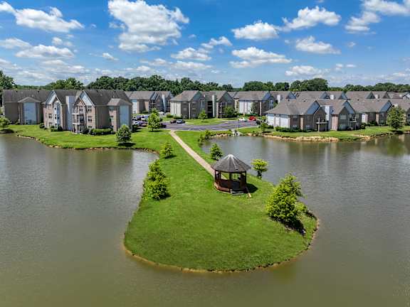Aerian View of North Creek Apartments