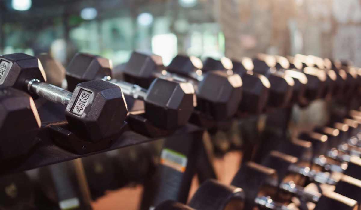 Fitness center at Cypress Creek Montfort Drive in Dallas, Texas