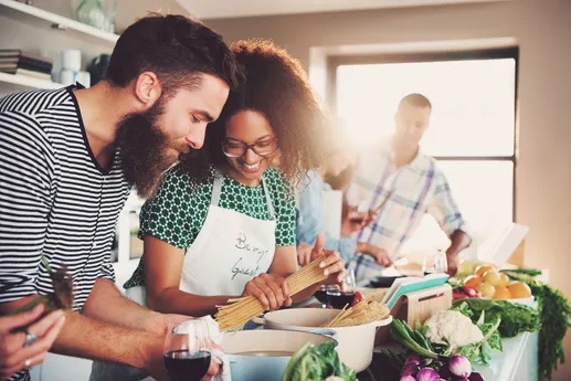 People cooking together.