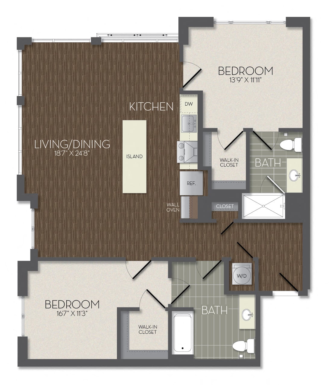 Apartment 209 floorplan