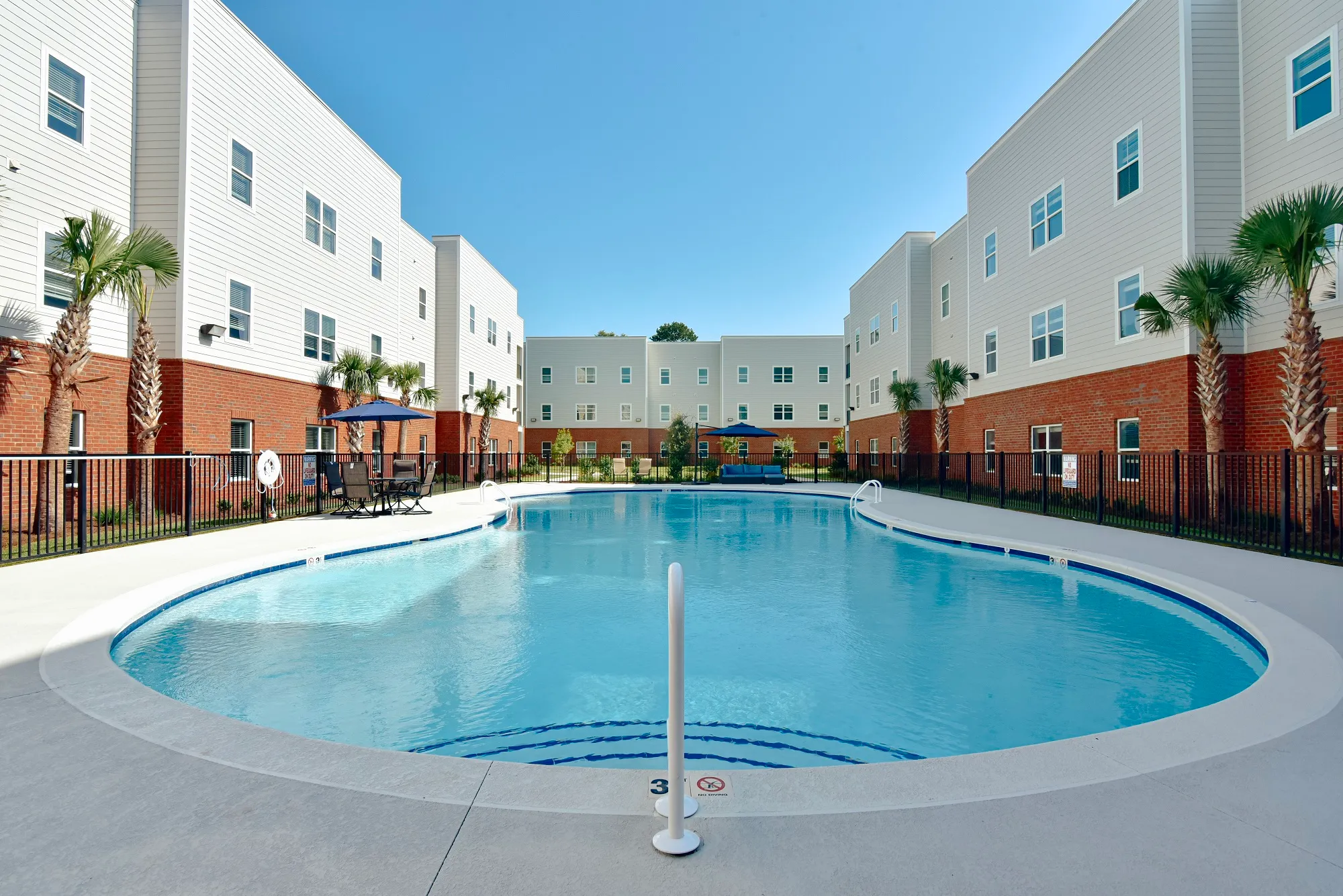 Resort Style pool with deck