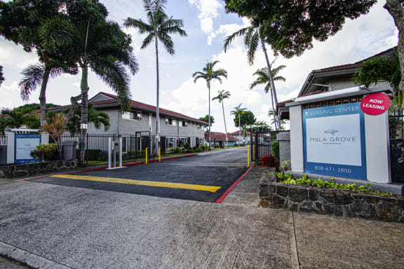 Entrance at MALA GROVE Apartments, Waipahu