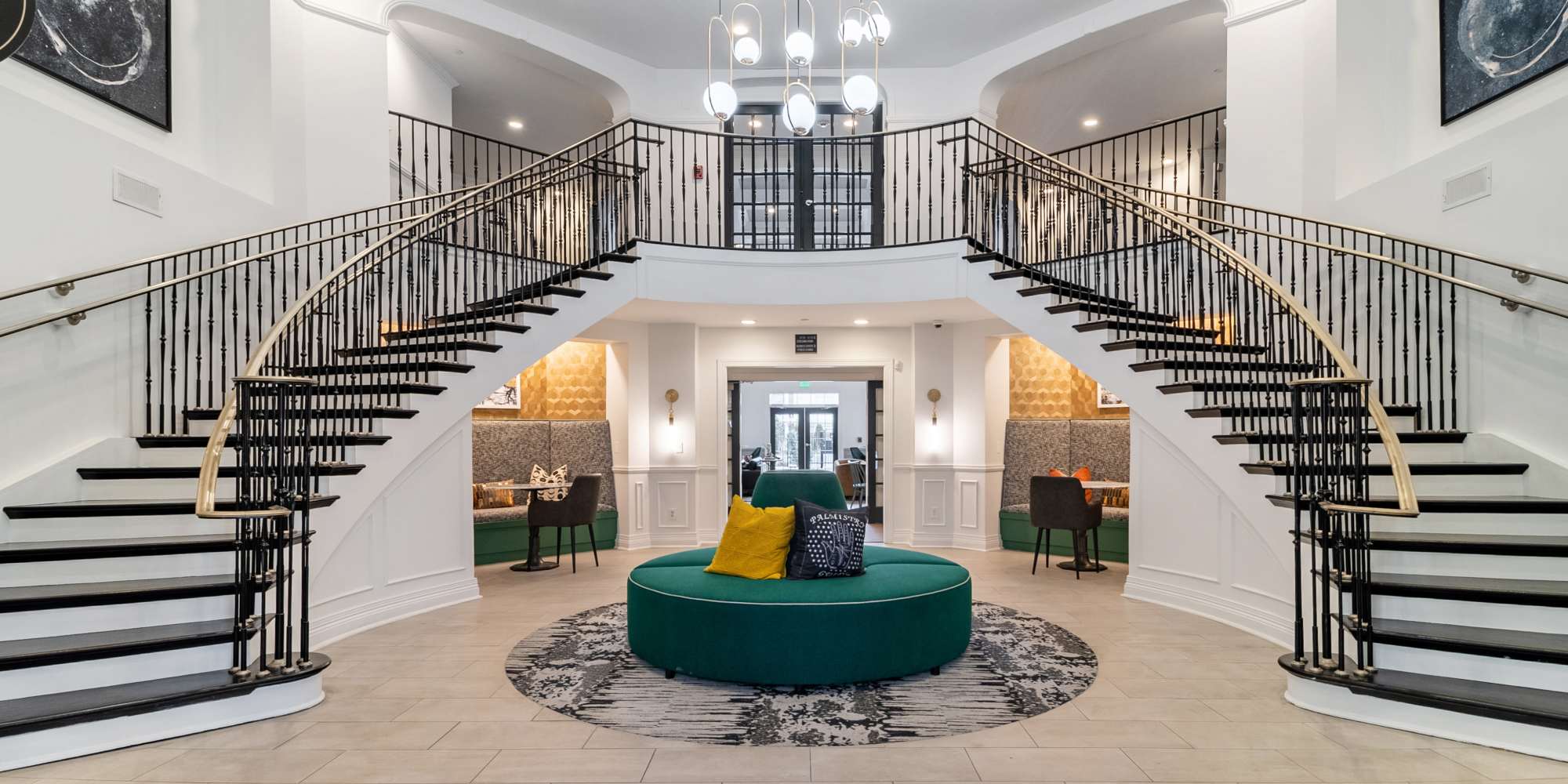 Grand Staircases at Sofi at Salem Station in Salem, Massachusetts