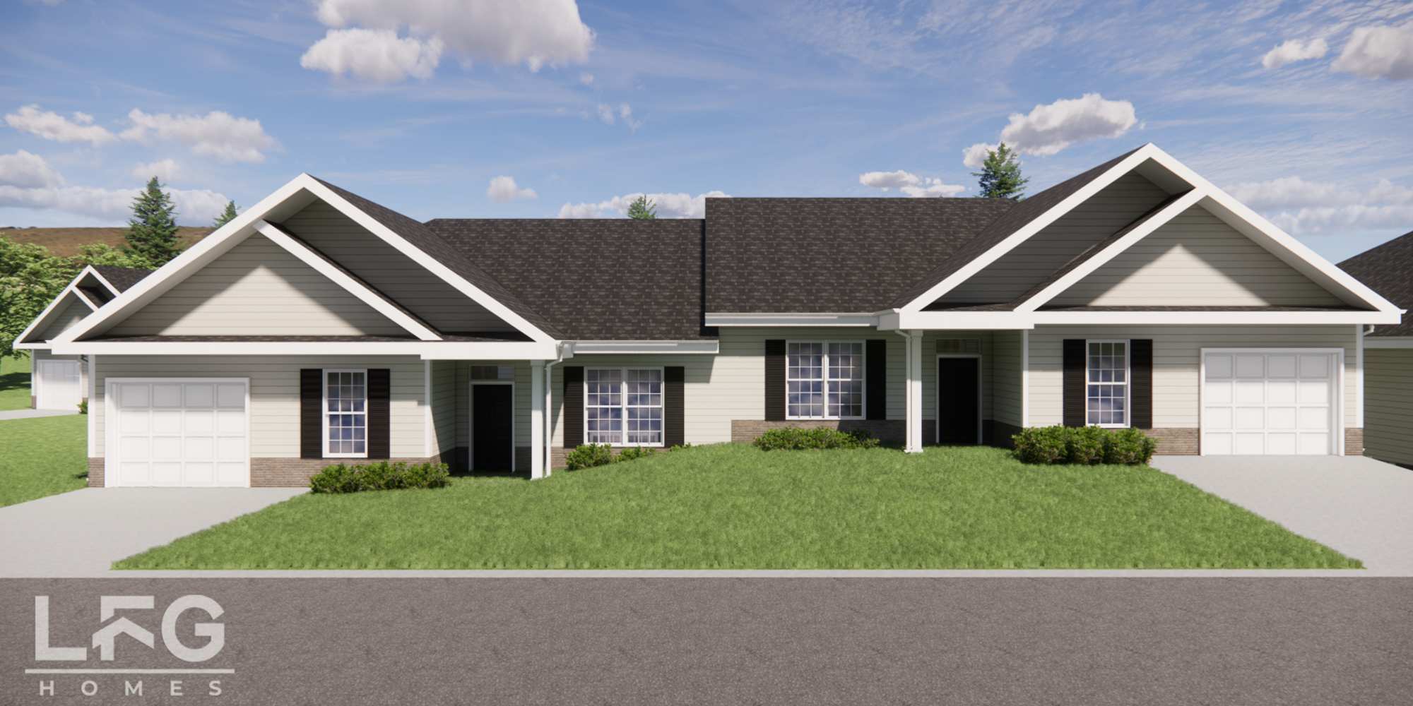 Duplex apartments at The Pointe at Loudon, Loudon, Tennessee