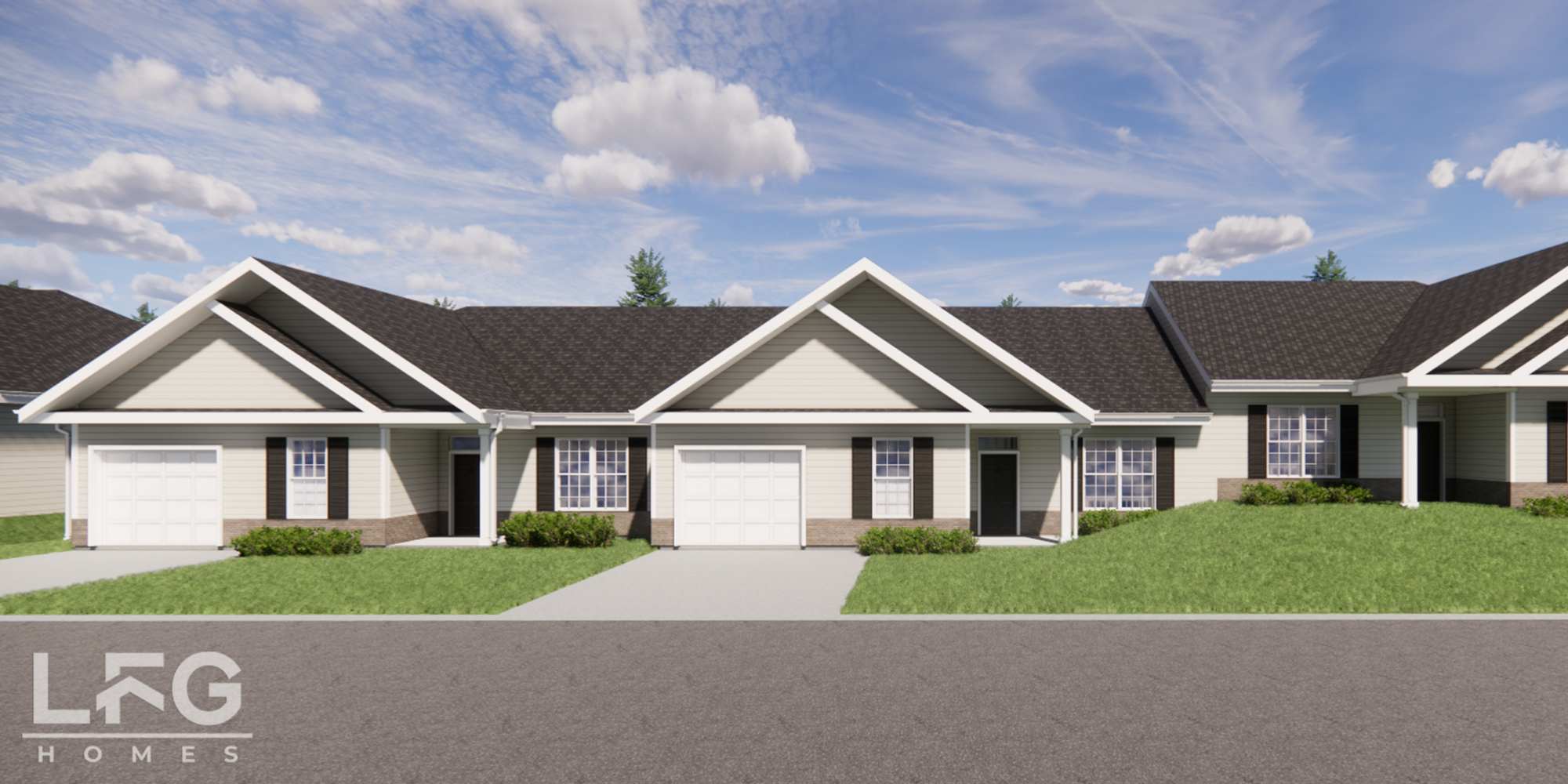 Triplex apartments at The Pointe at Loudon, Loudon, Tennessee