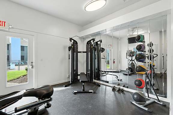 Fitness center at Newport Apartment Homes in Nashville TN