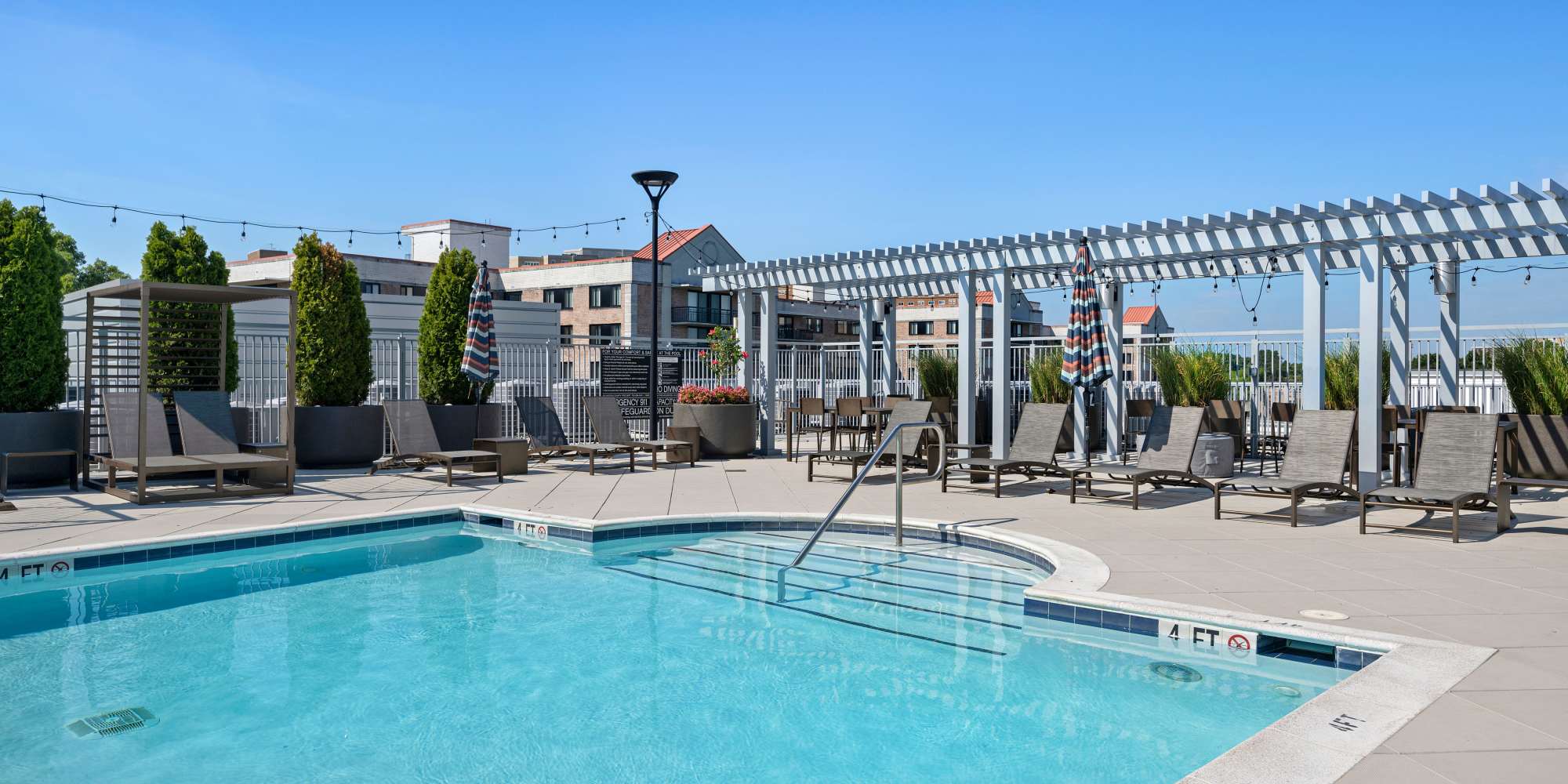 Resort-Style Swimming Pool with Sun Deck at Sofi 55 Hundred in Arlington, Virginia