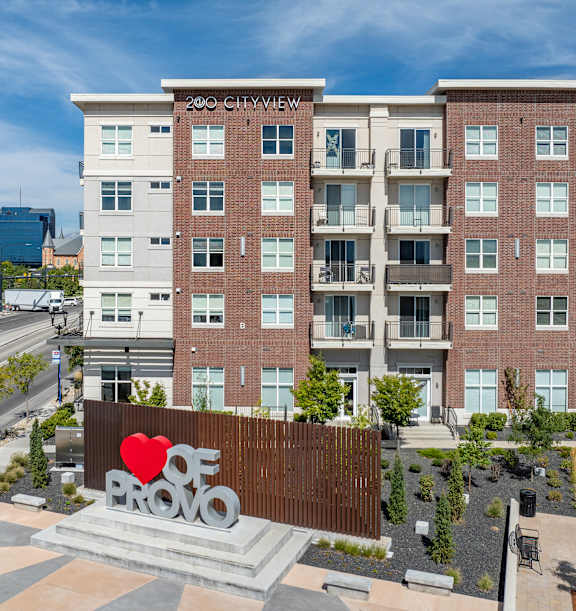 Large apartment building on the corner of a street at 200 City View, Utah, 84601