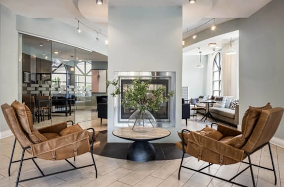 Indoor Lounge Area at 15 Bank Apartments, White Plains, 10606