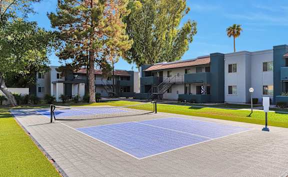 Tennis Court at Riviera Park, Chandler Arizona