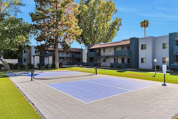 Large Tennis Court at Riviera Park, Chandler, AZ 85224
