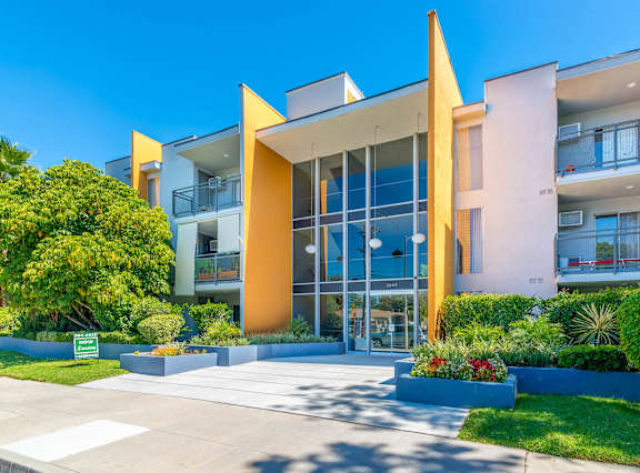View of building entrance