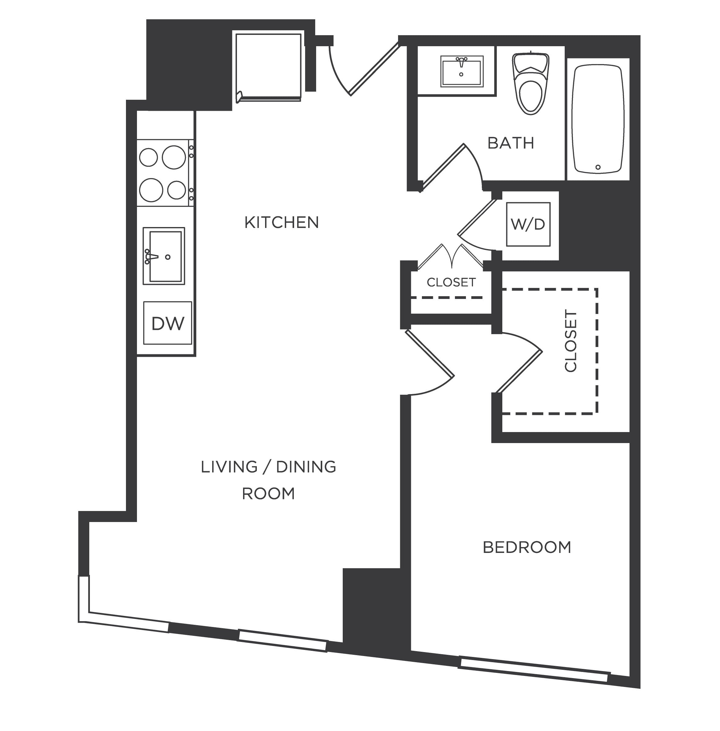 Floor Plan Image of Apartment Apt 1011