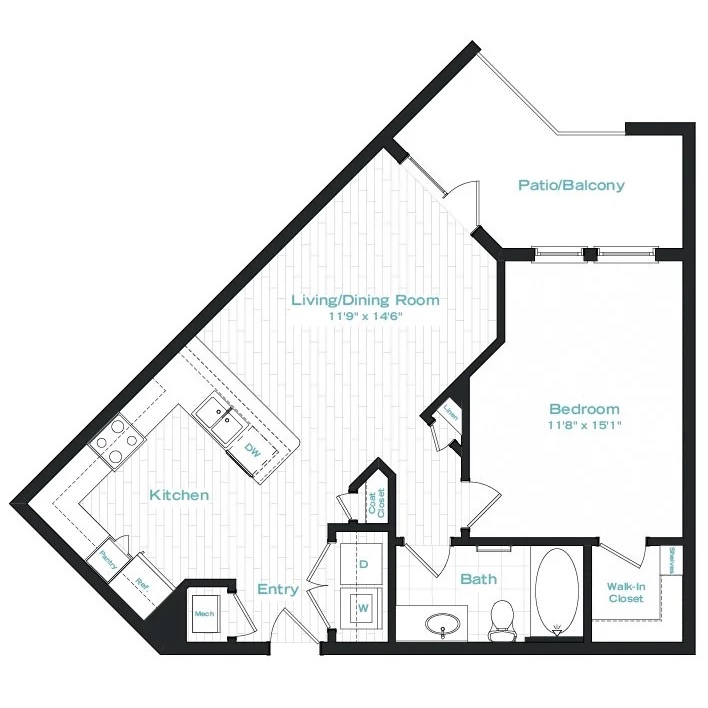 Floor plan layout for A2