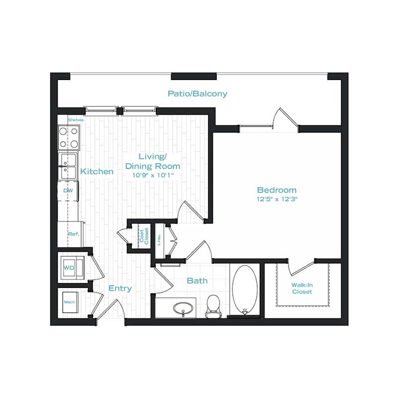 Floor plan layout for S1