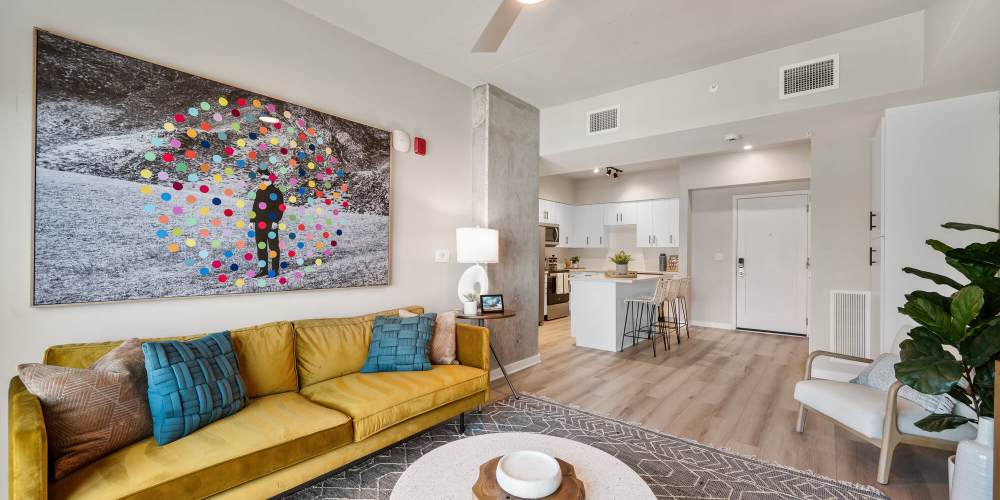 spacious apartment living room
