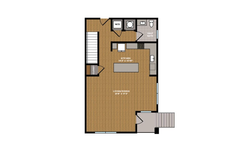 #3-128 - 3 bedroom floorplan layout with 2.5 bathrooms and 1469 square feet