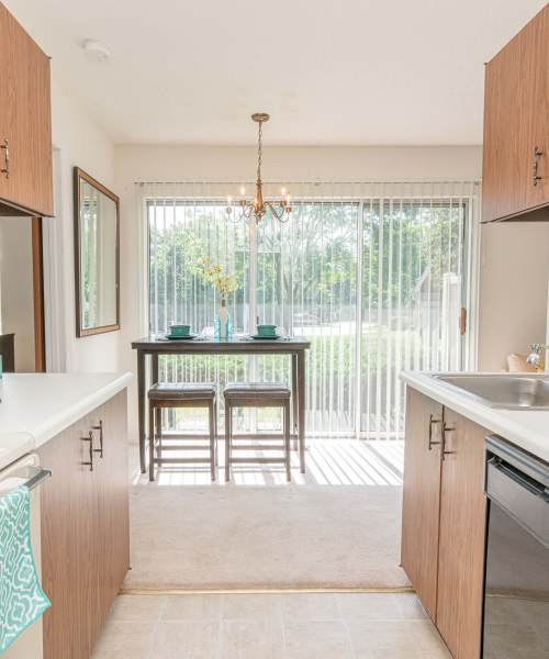 Modern kitchen at Waterford Manors in Manchester, Missouri