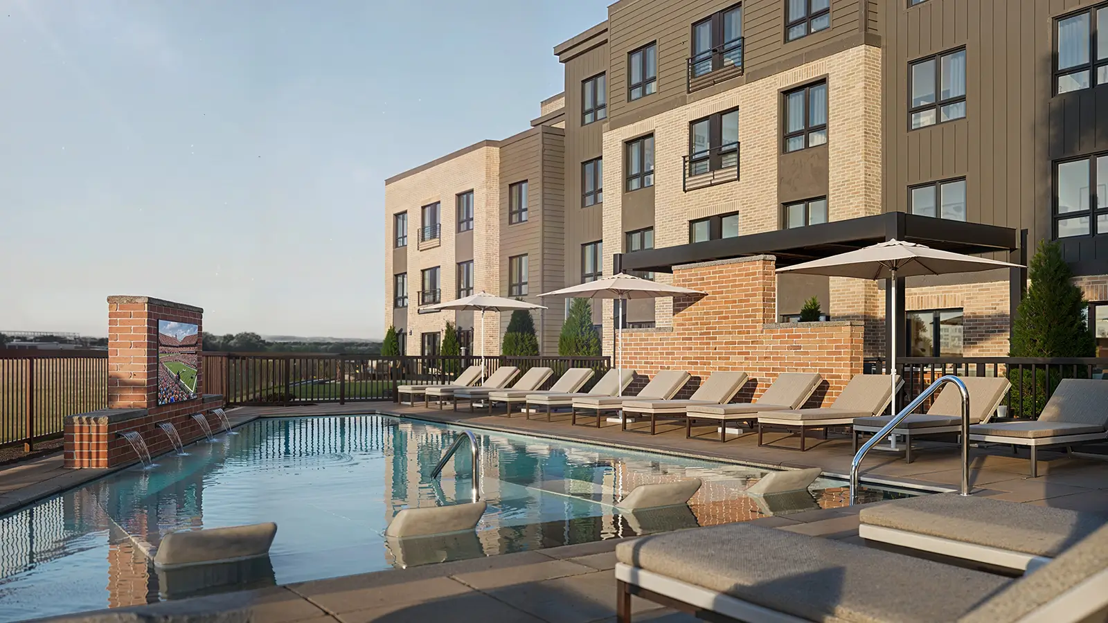 resort style pool
