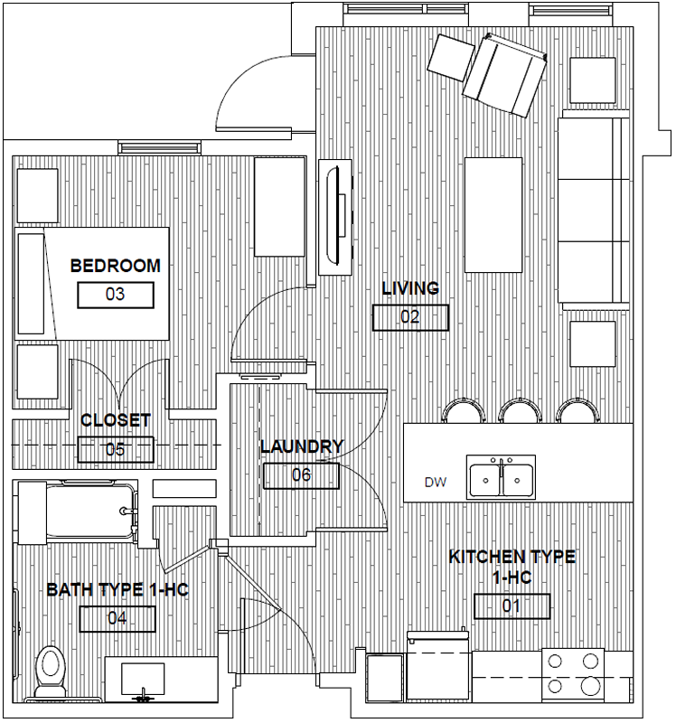 1A(s) floor plan