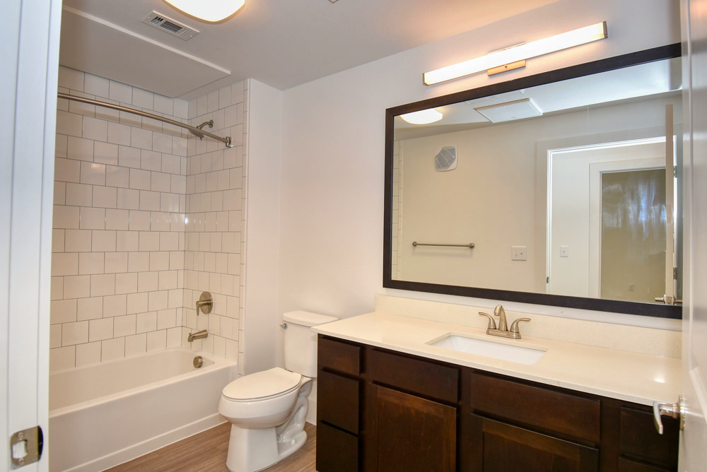 Apartment bathroom interior