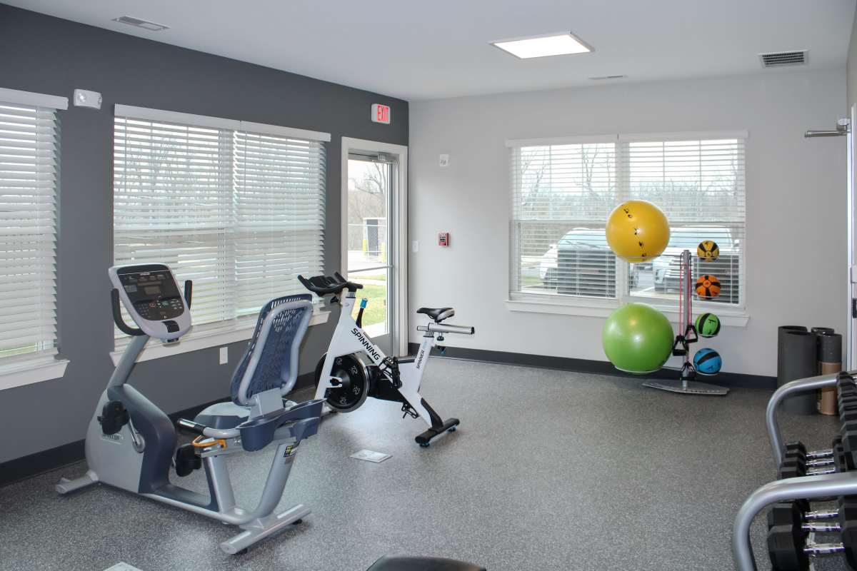 Fitness center at Overlook at Elkhorn Creek in Georgetown, Kentucky