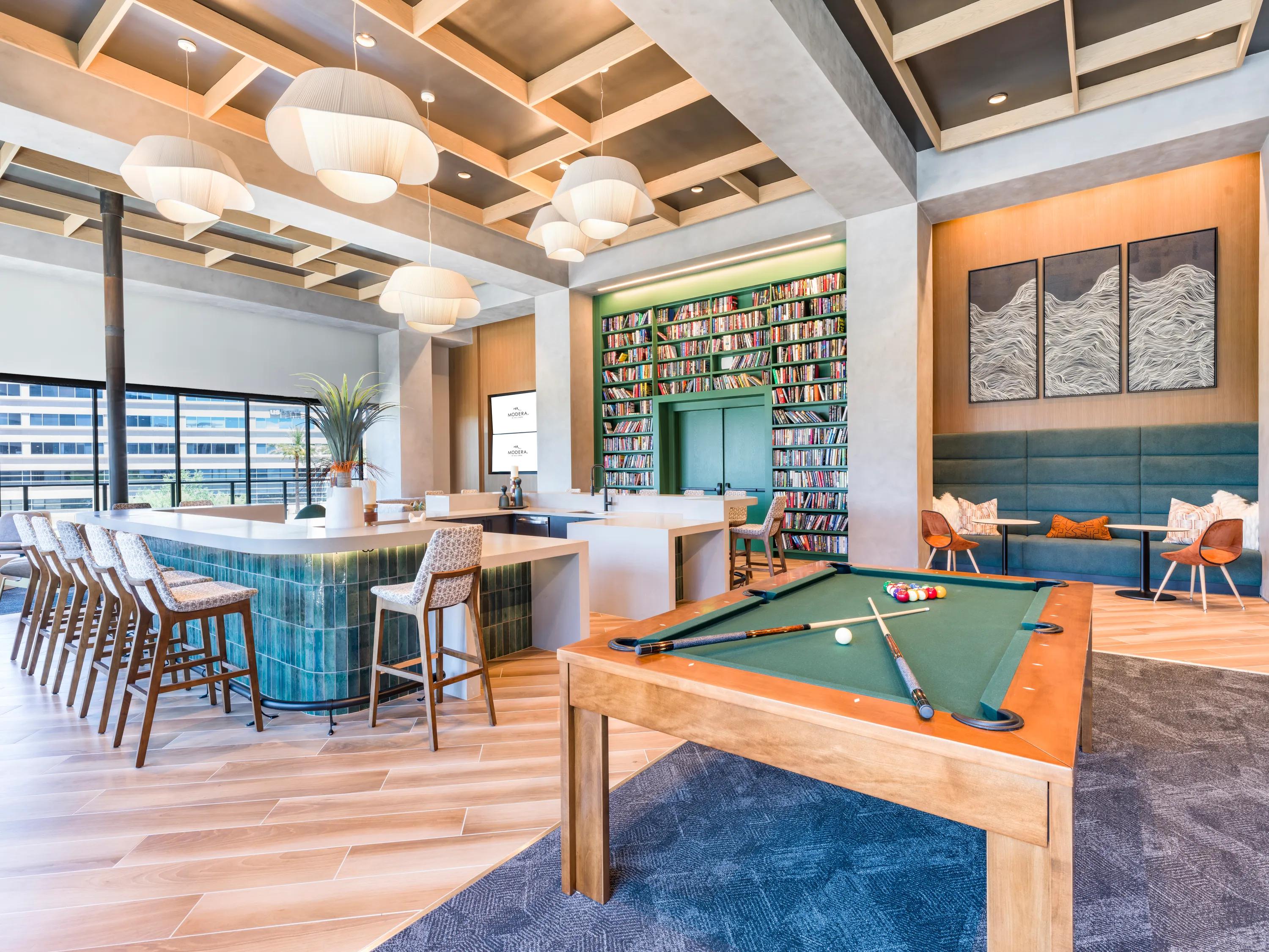 game room modera scottsdale apartments in scottsdale az