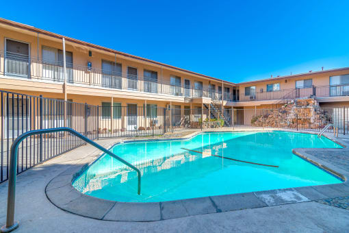 Pool and lounging area