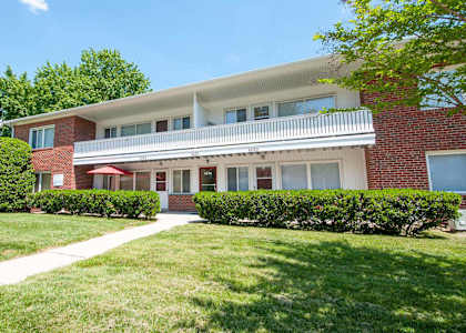 Lush Green Outdoor Spaces at Falls Village Apartments, Maryland, 21209
