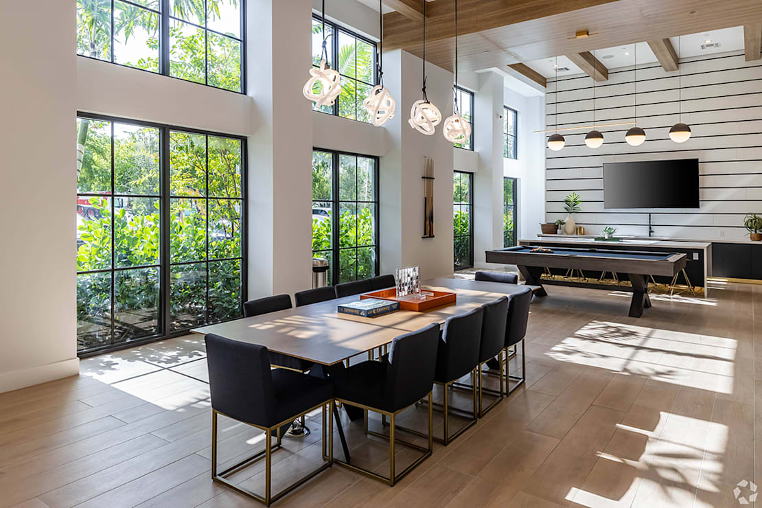 game room at Leena Plantation apartments
