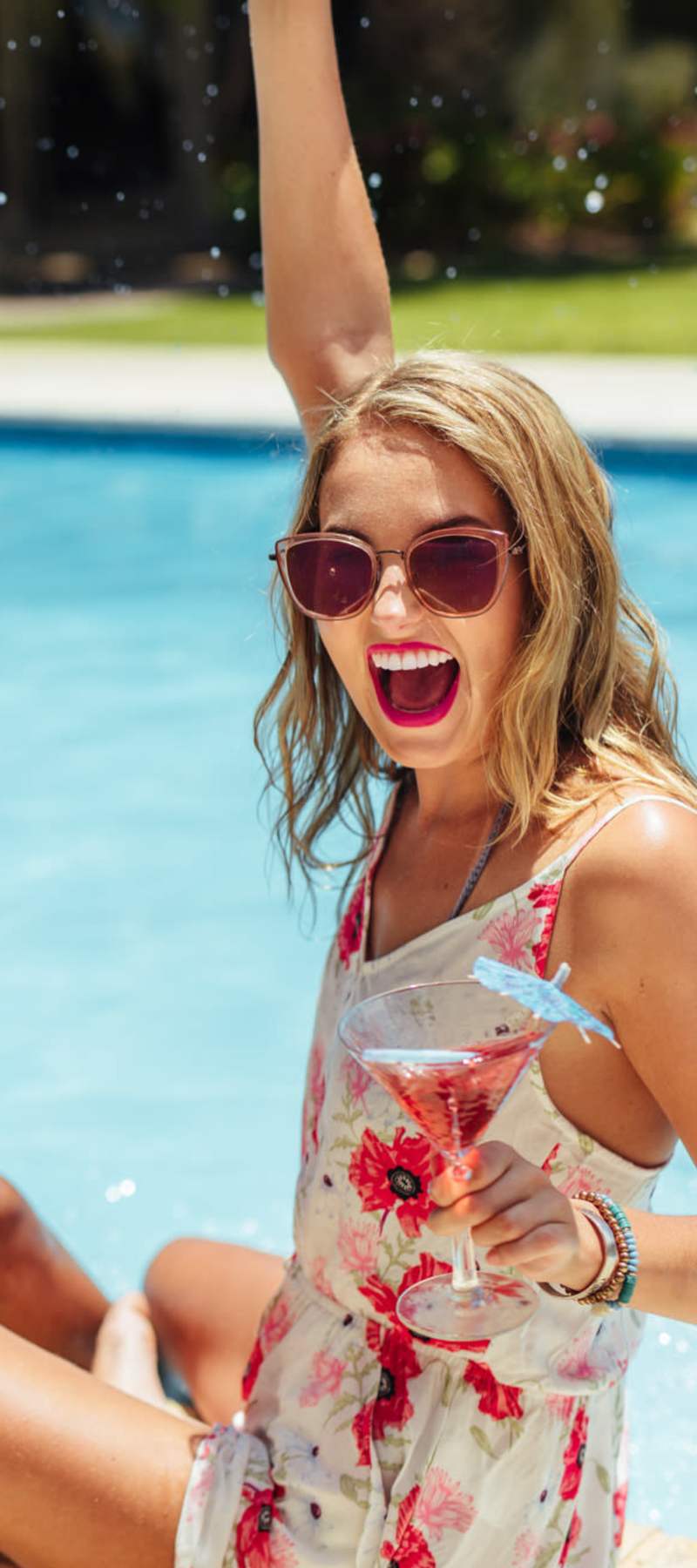 Resident in a pool at Malibu in Tucson, Arizona