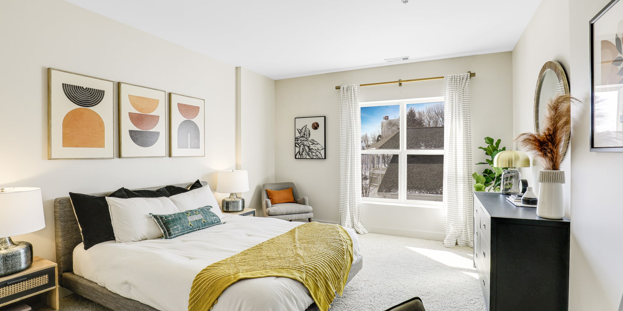 Bedroom With Window View at Sofi Danvers in Danvers, Massachusetts