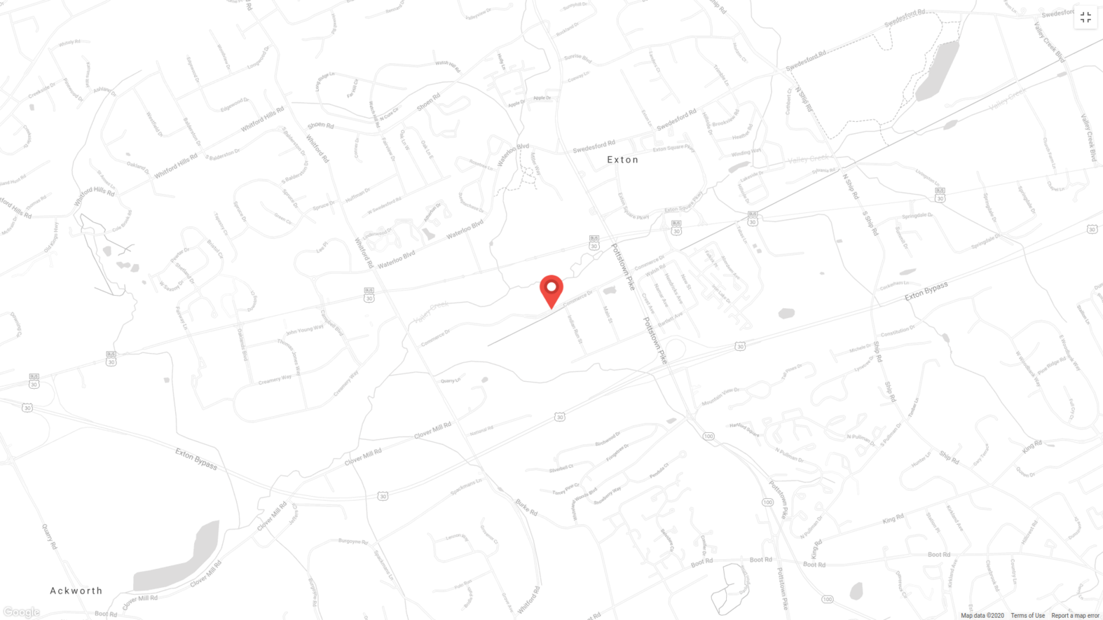 Map of Exton, Pennsylvania