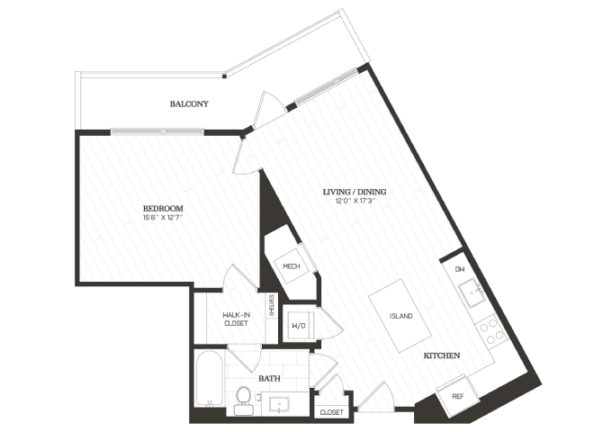 Apartment 424 floorplan