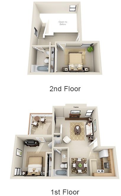 2 Bed · 2 Bath