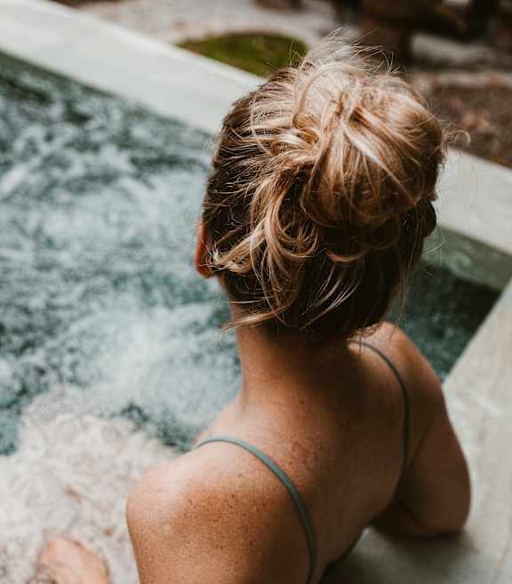 Woman with blonde hair at Brickside Heights, Millcreek, UT