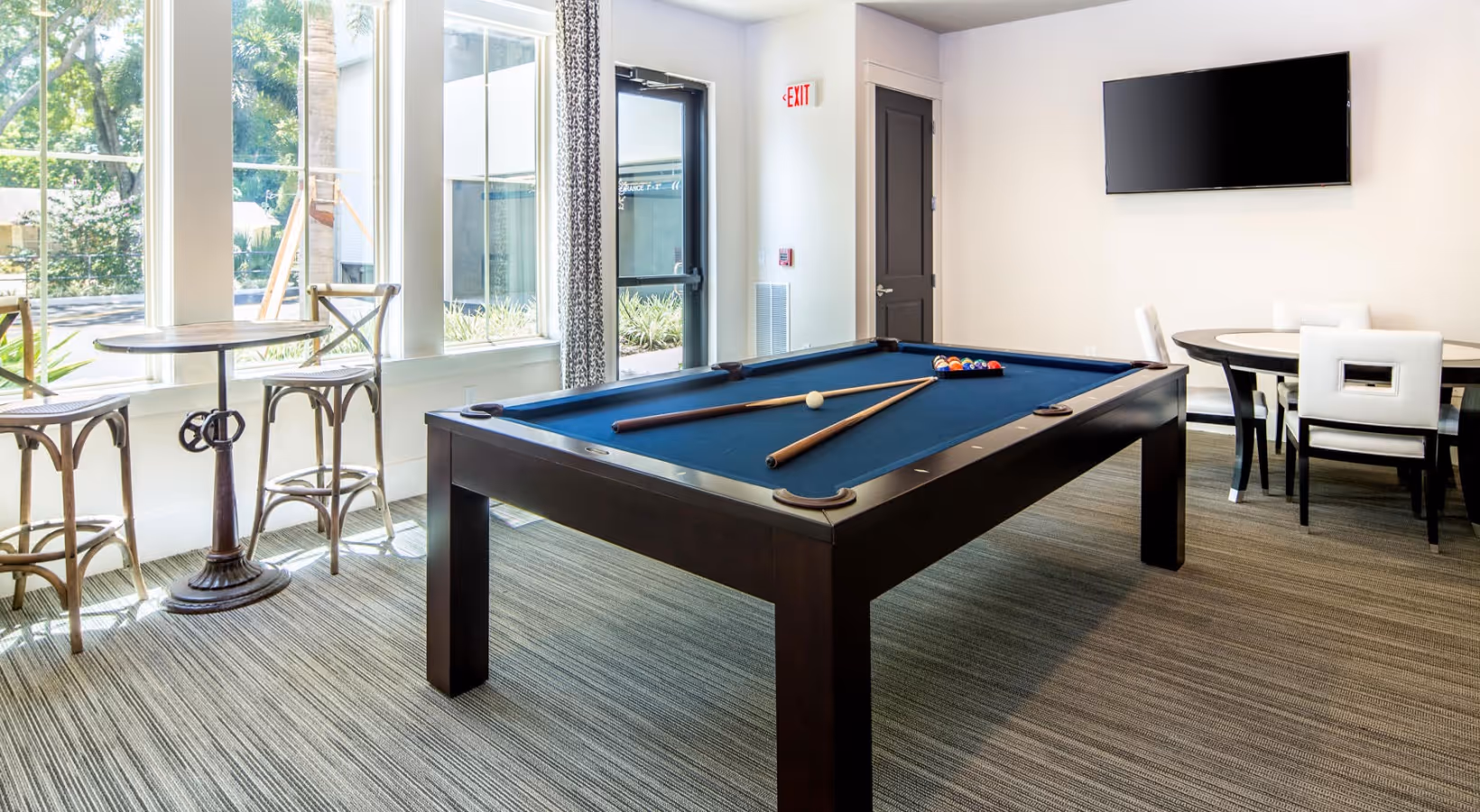 Community lounge and game room
