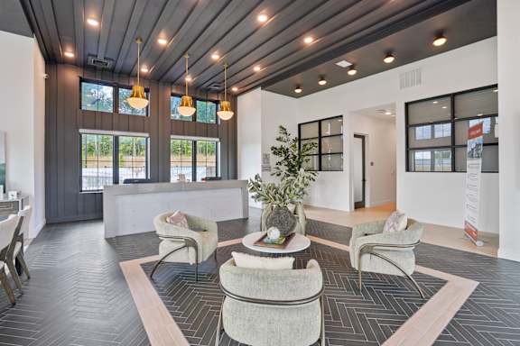 Reception And Lobby at The Pullman Luxury Apartments, Atlanta, GA, 30349