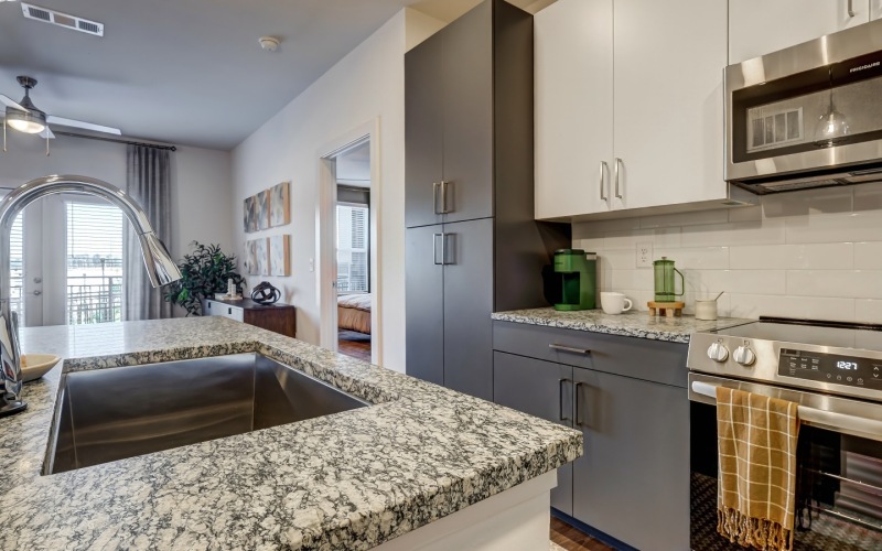 Recessed lighting in kitchen