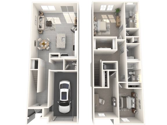 Boatman Hammock Townhomes in Lake Worth, FL photo of 3 bedroom floorplan