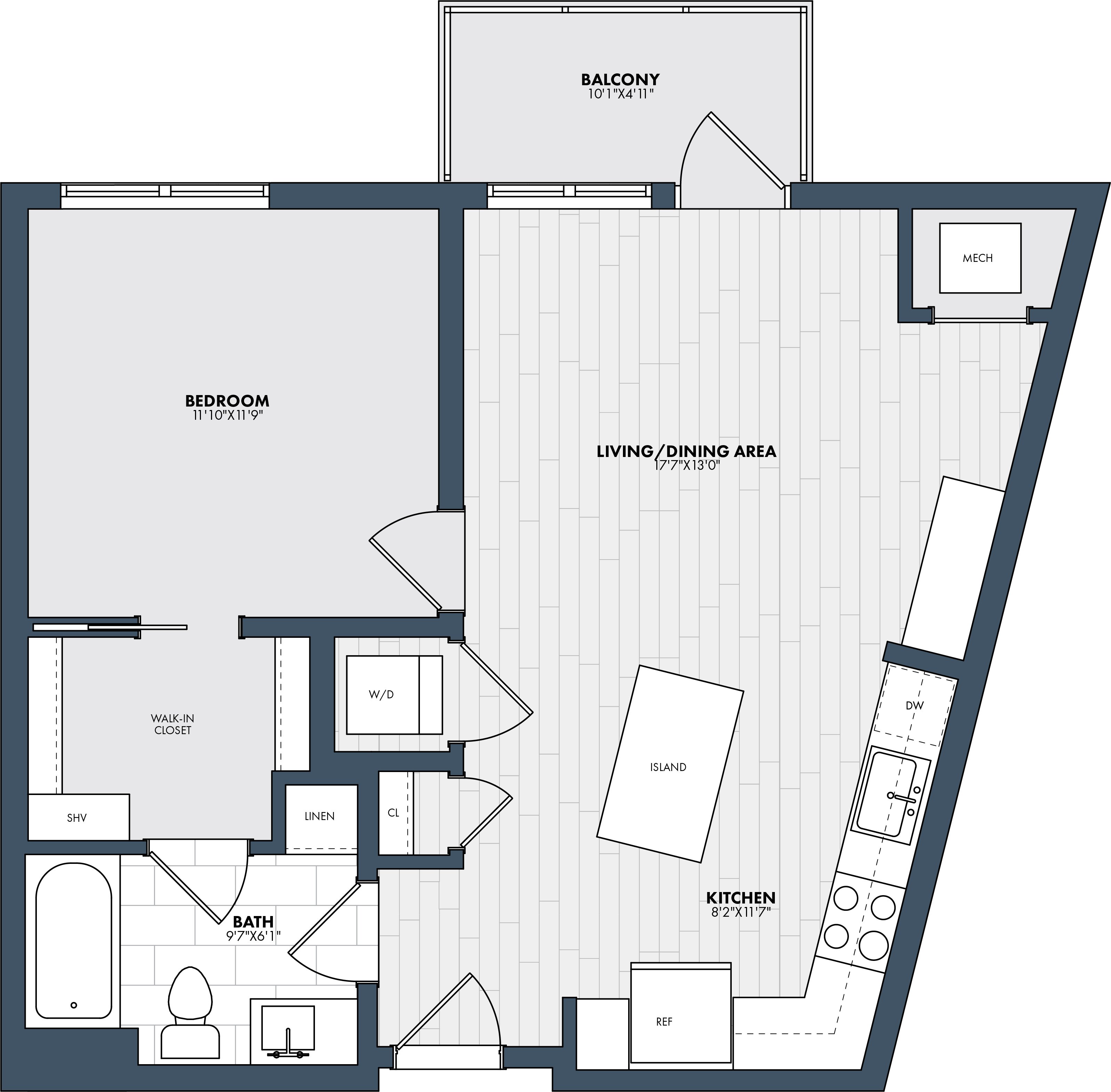 Floor Plan Image of Apartment Apt 330