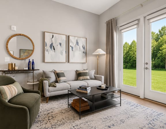 Spacious Living Room at The Terrace Apartments, Maryland