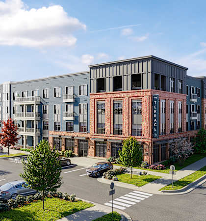Exterior Of Building at The Terrace Apartments, Frederick, Maryland