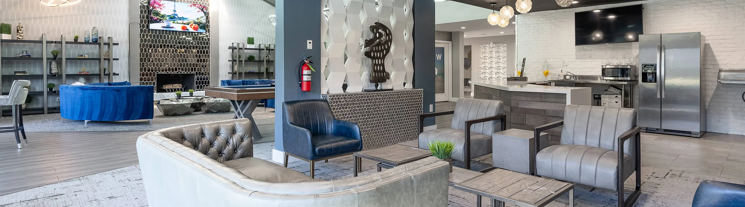 stylish leasing office