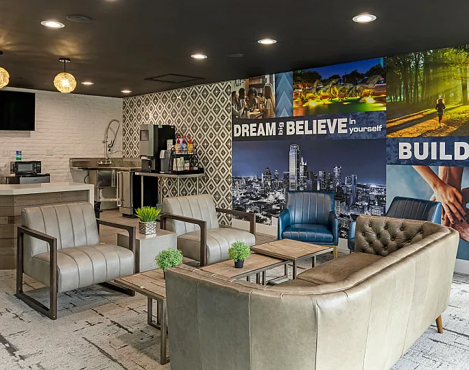 stylish leasing office